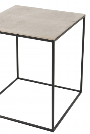 Set 2 masute Square, Metal, Silver, 50.5x50.5x55 cm [3]
