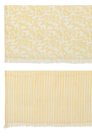Set 2 paturi, Textil, Galben, 273x134x0.5 [2]