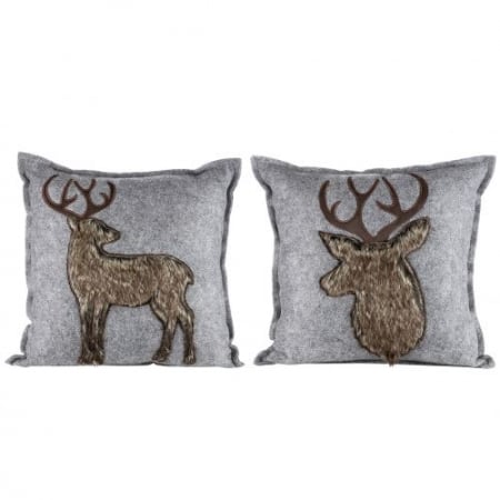 Set 2 perne Deer Plush, Panza, Multicolor, 16x45x45 cm [1]