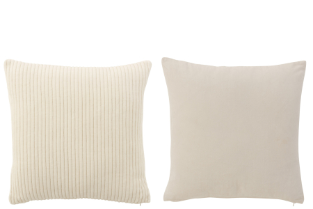 SALE % - Set 2 perne, Textil, Alb , 43x42x14