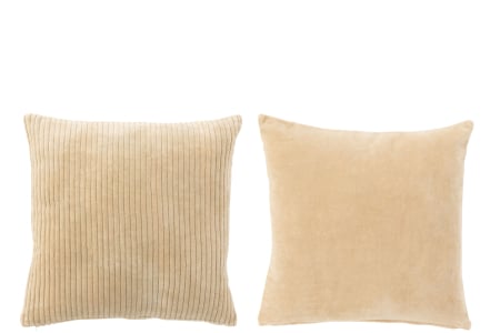 SALE % - Set 2 perne, Textil, Bej, 43x45x10
