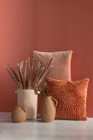 SALE % - Set 2 perne, Textil, Roz, 45x45x10