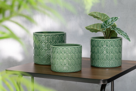 Set 2 plante artificiale, Material sintetic, Verde, 22x22x20 [2]