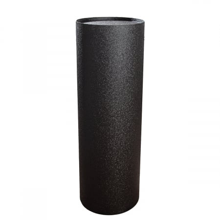 Set 2, Postament Decorativ, cilindrica, Basseterre, Fier, negru, crem, PU 1, H. 89,5 cm, D. 30,5 cm [2]