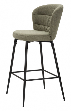 Set 2 scaune de bar Losanna, Lemn/Metal/Fibre sintetice, Verde/Negru, 108x52x59 cm [3]