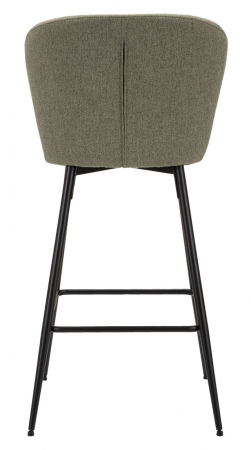 Set 2 scaune de bar Losanna, Lemn/Metal/Fibre sintetice, Verde/Negru, 108x52x59 cm [7]