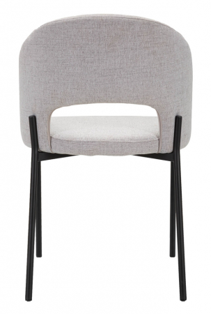 Set 2 scaune Helsinki, Lemn/Metal/Fibre sintetice, Gri/Negru, 80x51x53 cm [8]