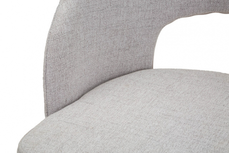 Set 2 scaune Helsinki, Lemn/Metal/Fibre sintetice, Gri/Negru, 80x51x53 cm [6]