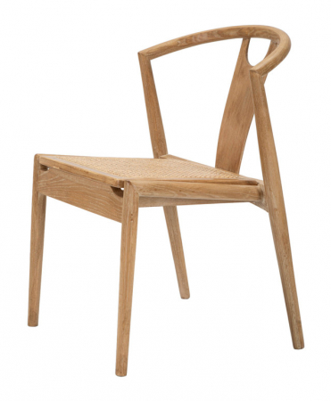 Set 2 scaune Japan -B-, ASH WOOD AND RATTAN, Maro, 76x56x53 cm [12]