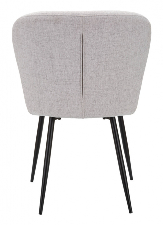 Set 2 scaune Losanna, Lemn/Metal/Fibre sintetice, Gri/Negru, 85x58x60.5 cm [7]