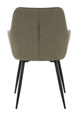 Set 2 scaune Vicenza, Lemn/Metal/Fibre sintetice, Verde/Negru, 85.5x58x63 cm [7]