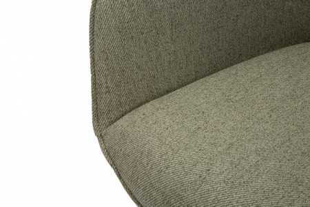 Set 2 scaune Vicenza, Lemn/Metal/Fibre sintetice, Verde/Negru, 85.5x58x63 cm [6]