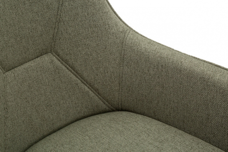 Set 2 scaune Vicenza, Lemn/Metal/Fibre sintetice, Verde/Negru, 85.5x58x63 cm [5]