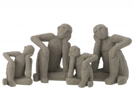 Set 2 suporturi carti Sitting, Ciment, Gri, 19x15.5x25 cm [1]