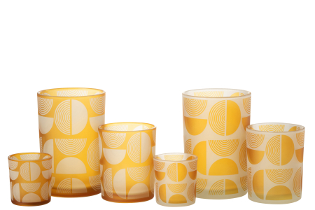 Set 2 suporturi lumanari, Sticla, Multicolor, 12x12x18 [4]