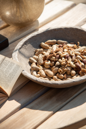 SALE % - Set 3 boluri decorative, Hartie, Maro, 40x40x7.5