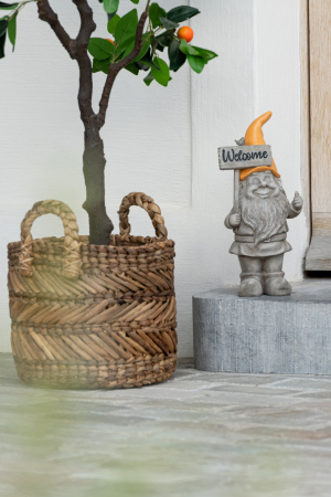 Set 3 Coșuri cu mâner, Impletit, Natur [4]