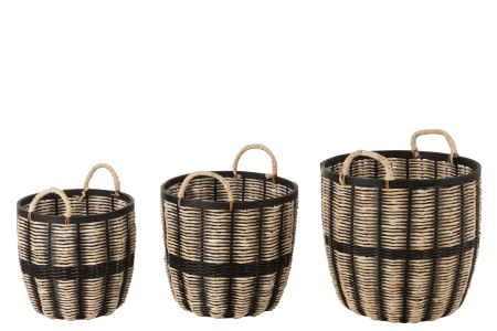 Set 3 Coșuri Ratan Natur [1]
