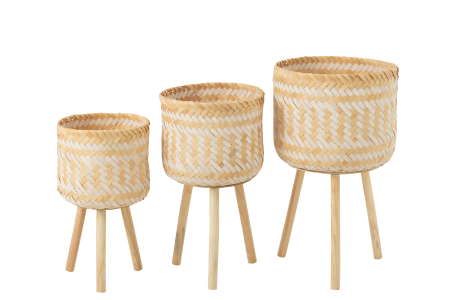 Set 3 Coșuri, Tripod, Natur [3]