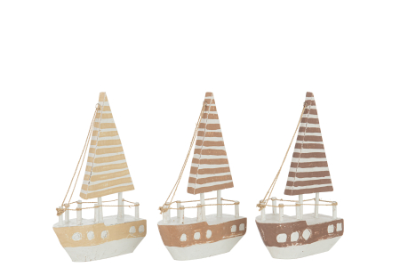 Accesorii - Set 3 decoratiuni, Lemn, Maro, 16x6x25.5