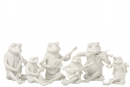 Set 3 figurine asortate, Compozit, Alb , 22x16x22.5 cm [1]