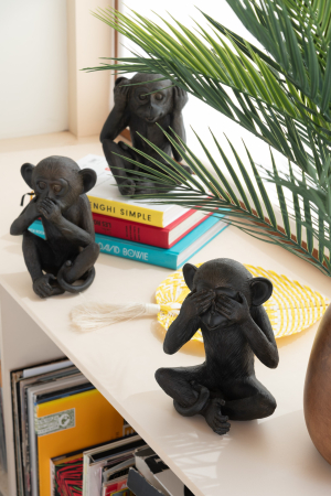 Set 3 figurine asortate, Compozit, Maro, 19x16.5x22.5 cm [2]