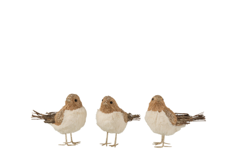 SALE % - Set 3 figurine asortate, Rachita/bambus, Natural, 19x8.5x17.5 cm