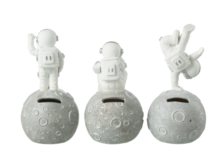 Set 3 figurine, Compozit, Alb , 8.5x9x18 [1]