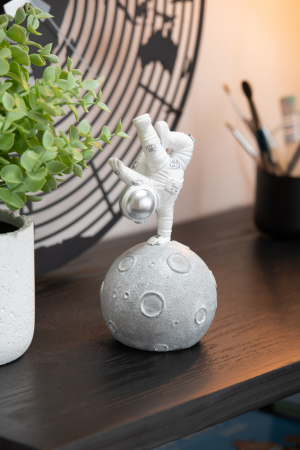 SALE % - Set 3 figurine, Compozit, Alb , 8.5x9x18