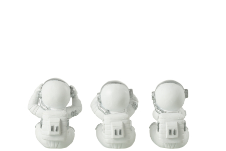 Set 3 figurine, Compozit, Alb , 8x7.5x10.5 [1]