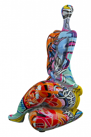 Set 3 figurine Street Art, Rasina, Multicolor, 13x21x14 cm [4]