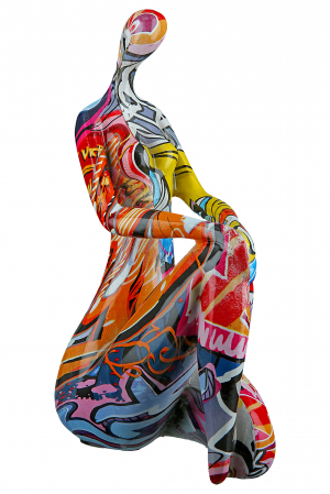 Set 3 figurine Street Art, Rasina, Multicolor, 13x21x14 cm [5]
