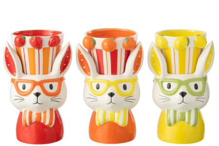 Set 3 ghivece Rabbit, Ass 3, 16x14x25.5, Ceramica [2]