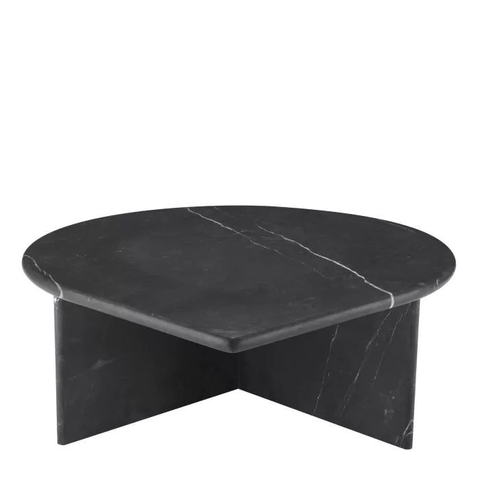 Set de 3 măsuțe de cafea din marmură neagră șlefuită Napoli [5]