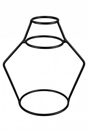 Set 3 vaze decorative, Metal, Negru, 0x0x0x cm [2]