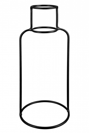 Set 3 vaze decorative, Metal, Negru, 0x0x0x cm [4]