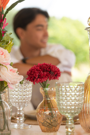 SALE % - Set 3 vaze, Sticla, Multicolor, 8.5x8.5x14.5