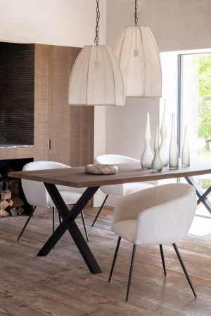 Set 3 vaze Yara Curved Flute Sticlă, Greige, L 39| W 14| H 64 cm [2]