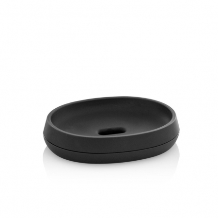 Set 4 accesorii baie VOGUE, Abs/Cauciuc, Negru, 11.1x11.1x37 cm [3]