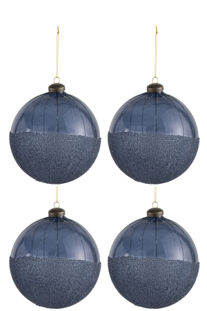 Set 4 globulete, Sticla, Albastru, 27x27x13 cm [1]