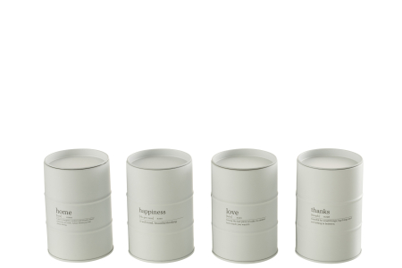 Set 4 lumanari parfumate, Ceara, Alb, 7.5x7.5x11.5 [3]