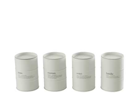 Set 4 lumanari parfumate, Ceara, Alb, 7.5x7.5x11.5 [2]