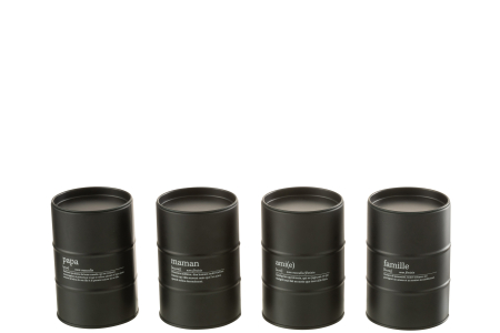Set 4 lumanari parfumate, Ceara, Negru, 7.5x7.5x11.5 [3]
