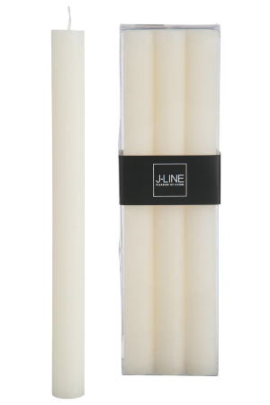 Set 6 lumanari, Ceara, Alb, 7x4.5x24 cm [1]