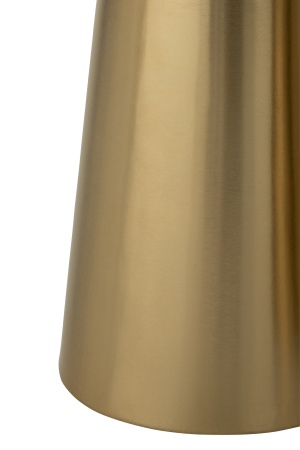 Set de 2 masute laterale cu efect de marmura, culoare metal bronz/taupe [2]