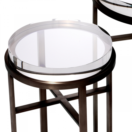 Set de 2 măsuțe laterale Hoxton, finisaj bronz [3]