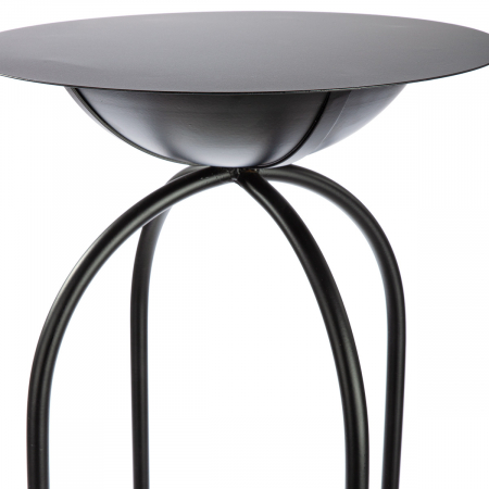 Set de 2, Postament decorativ, Metal, negru, PU 1, H 99 cm, D 35 cm [2]