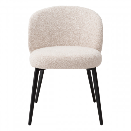 Set de 2 Scaun dining, Lloyd bouclé crem, Dims: W. 56 | D. 58 | H. 79 | SD. 45 | SH. 50  (CM) [3]