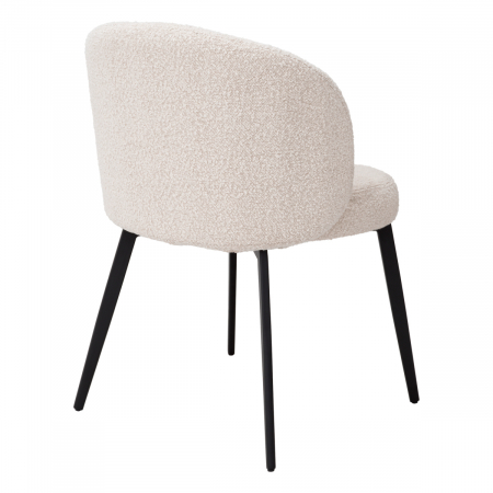 Set de 2 Scaun dining, Lloyd bouclé crem, Dims: W. 56 | D. 58 | H. 79 | SD. 45 | SH. 50  (CM) [5]