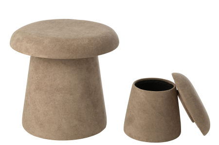 Set de 2 scaune ciuperca din MDF gri inchis [5]